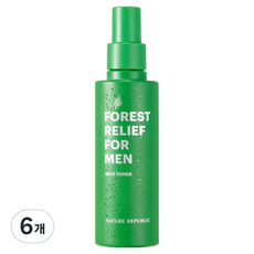 NATURE REPUBLIC 男士森林舒緩噴霧化妝水, 6個, 150ml