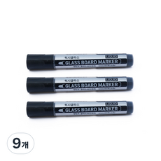 Luxy Glass 麥克筆, 黑色, 9個