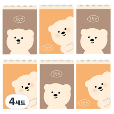 ARTMORE 문곰 綜合筆記本 50張 6本, 混合顏色, 4套