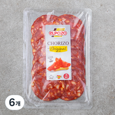 엘포조 초리조 슬라이스햄, 80g, 6개