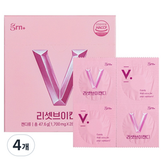 GRN 리셋브이캔디 타트체리맛 47.6g, 4개, 28정