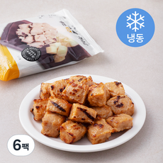 바르닭 직화그릴 닭가슴살 큐브 치즈 (냉동), 100g, 6팩