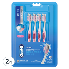 Oral-B 歐樂B CrossAction交叉行動牙刷 超細軟毛 隨機出貨, 2個, 4入