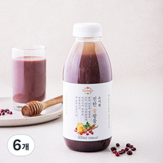 소이퀸 진한 꿀팥물, 500ml, 6개