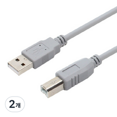 엠비에프 USB 2.0 B타입 연결 케이블, 2개, 3m