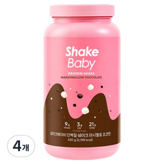 ShakeBaby Lacto-cut 蛋白奶昔 棉花糖巧克力口味, 630g, 4個