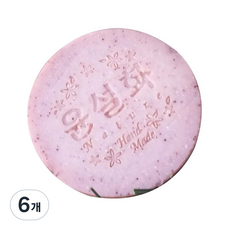 윤설화nature 비누 바디스크럽, 110g, 6개