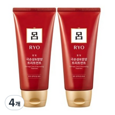 려 함빛 집중영양 헤어 트리트먼트, 180ml, 4개