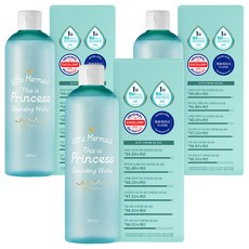 뷰티레시피 리틀머메이드 디스 이즈 프린세스 클렌징워터, 500ml, 3개