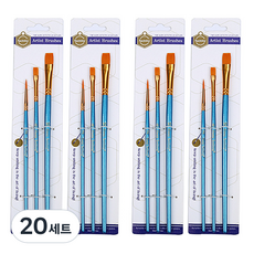 에이비엠코리아 수채화 평붓 3p, 가로 26cm x 세로 6cm, 20세트