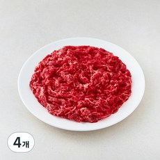 한우 1++(7)등급 불고기용 (냉장), 200g, 4개