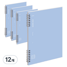 MUNID IS SPRING 橫線筆記本, 淺藍色, 12本