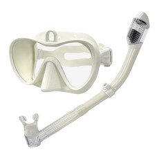 WEEK9 Aqua Turtle 浮潛面鏡組, 奶油色