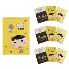 卡通屁屁偵探線圈繪畫本, 隨機發貨, 10片