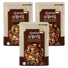 찬스푸드 할매정성 소갈비찜, 3개, 500g