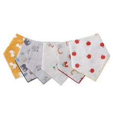 ggoom duboo 印花紗巾圍兜6件組