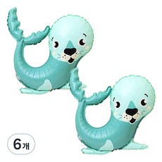 타이탄 생일 파티 동물 풍선, 바다코끼리, 6개