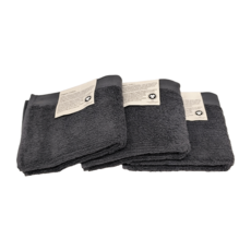 Mundotextil GOODin 葡萄牙 有機棉系列 毛巾 70 x 40cm 3條, 煙燻灰, 1組