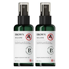 브라운 버그라인 벌레 모기기피제 스프레이, 60ml, 2개