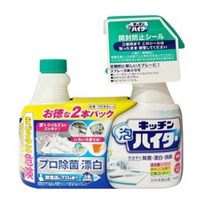 Kao 花王 Haiter 廚房泡沫除菌漂白清潔劑 + 補充瓶組, 800ml, 1組