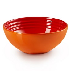 LE CREUSET 早餐穀片碗 16cm 火焰橘 陶瓷碗, 1個