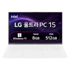 LG전자 2024 울트라 PC 15 FHD Ultra5 8G 512G, 화이트, 512GB, 8GB, WIN11 Pro, 15UG50S-GP55KN