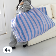 메이크마인 접이식 이불 보관 가방 특대형 이사가방 사입가방 230L, 혼합색상, 4개