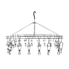 A-OK 304 方形襪架 20個夾子, 1組