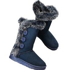女款絨毛防寒長靴