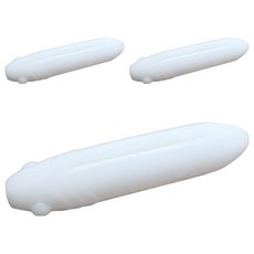 JiNDO LUZ路亞 浮水熱狗 飛彈 軟鉛筆 Set PVC材質 十倍耐咬材質, 白色, 26g, 3個