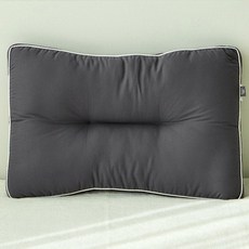 코멧 홈 커버가 필요없고 통째로 빨아쓰는 입체슬립 경추굽베개, 차콜, 1개