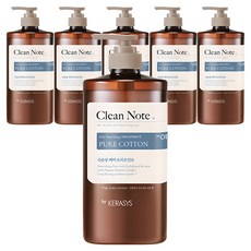 KERASYS Clean Note Pure Treatment 棉香, 1L, 6個
