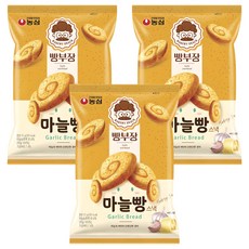 농심 빵부장 마늘빵, 55g, 3개