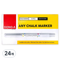 동아 애니 초크 마카 형광펜, 현광분홍, 24개