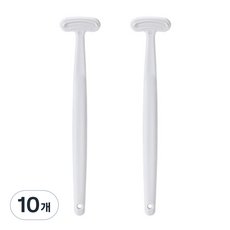 생활소담 부드러운 실리콘 혀클리너 화이트, 12g, 10개