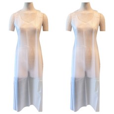 永潔 免洗圍裙(女用) 防水防油污圍裙 輕巧方便 獨立包裝 適用於廚房烹飪、清潔打掃、園藝等多種場合, 透明白色, 2包