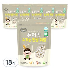 Pure Eat 孩童爆米香, 白米口味, 50g, 18包