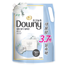 Downy 鮮花香氣系列衣物柔軟精Clean Soap補充包, 2.6L, 1個