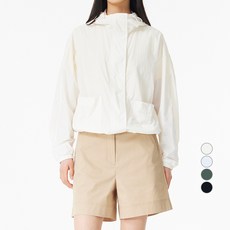 JAJU 여성용 라이트 숏 바람막이 점퍼