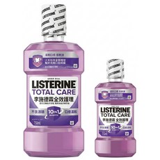 LISTERINE 李施德霖 全效護理除菌漱口水 無酒精配方 750ml + 250ml, 1L, 1組