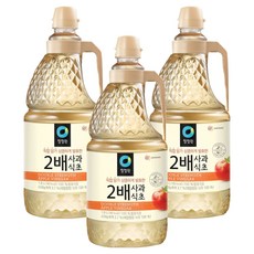 清淨園 2倍濃厚蘋果調理食醋, 3瓶, 1.8L