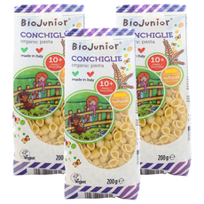 바이오주니어 유기농 콘킬리에 파스타, 200g, 3개