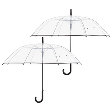 comet 基本堅固透明雨傘 2入