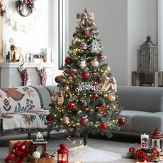 聖誕樹燈泡裝飾全套組, 綠色+經典紅