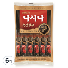 다시다 프리미엄골드 숙성한우12p, 60g, 6개