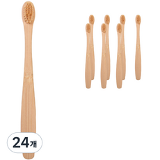 엔리이니 컬러믹스 대나무 칫솔 브라운, 1개입, 24개