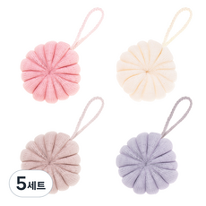 코멧 홈 동글 샤워볼 4종 세트, 5세트, 4개입, 혼합색상