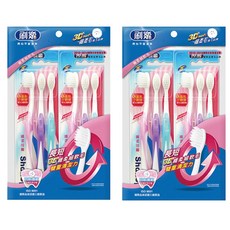 Shallop 刷樂 纖柔炫麗牙刷, 6支, 2組