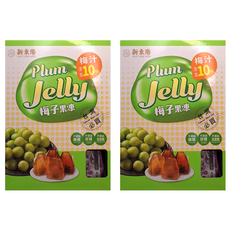新東陽 台灣果品 梅子果凍 Q梅 + 烏梅, 500g, 2盒