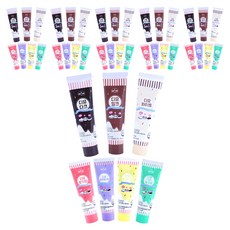 Sangsang & D You Tube Type DIY巧克力製作材料 黑90g + 牛奶90g + 白90g + 草莓50g + 藍莓50g + 香蕉50g + 青芒果50g套組, 7種, 6組